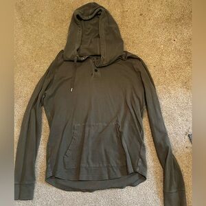 American Eagle Outfitters Olive Long Sleeve Hoodie